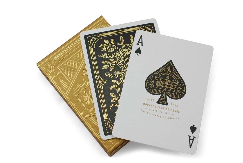 Monarch Gold Playing Cards USPCC - Image 3