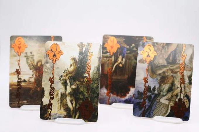 Moreau Reverie Playing Cards Silver Edition - Foil Art Deck Featuring Gustave Moreau’s Masterworks - Image 5