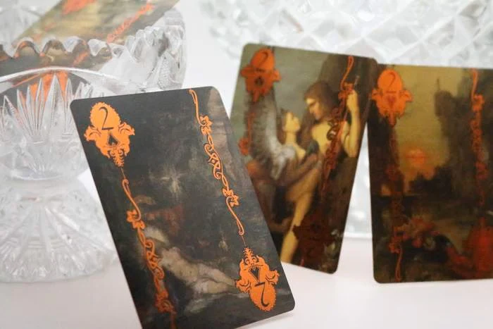 Moreau Reverie Playing Cards Silver Edition - Foil Art Deck Featuring Gustave Moreau’s Masterworks - Image 7