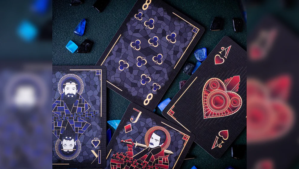 Mosaic Blue Diamond Playing Cards WJPC - Image 2