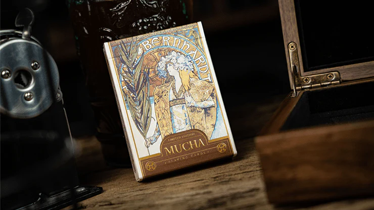 Mucha Gismonda Standard Gold Playing Cards TCC - Image 7