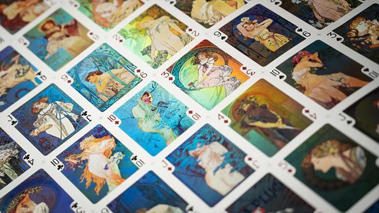 Mucha Mucha Holo Edition Box Set (2 Decks) Playing Cards - Image 2
