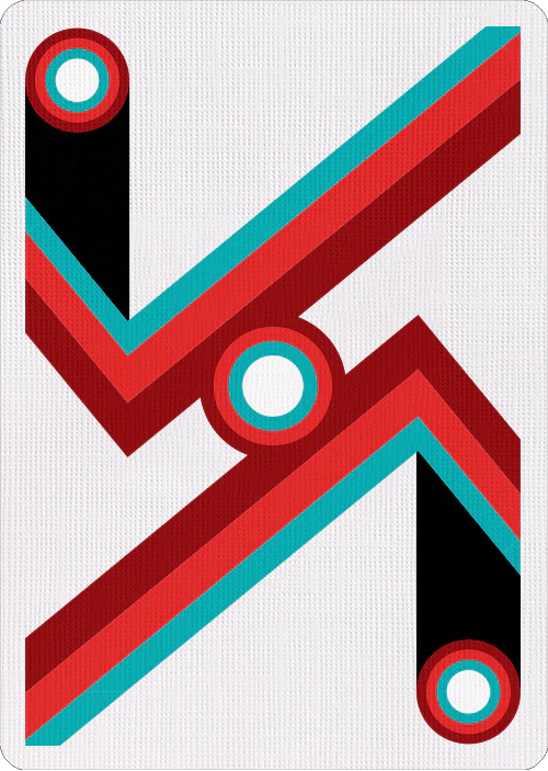 Neon Line Playing Cards USPCC - Image 3