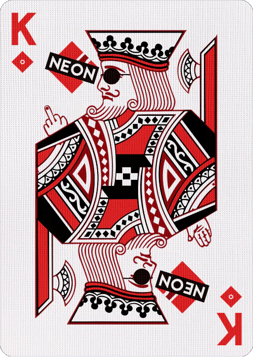 Neon Line Playing Cards USPCC - Image 4