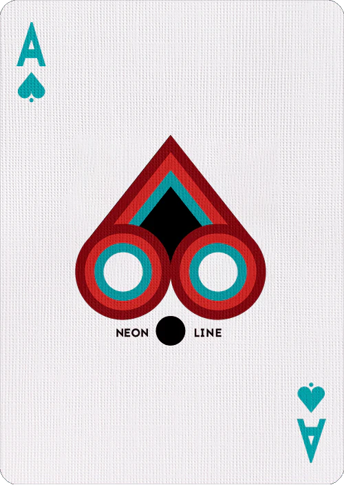 Neon Line Playing Cards USPCC - Image 5