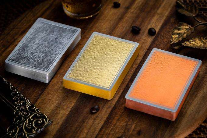 NOC Luxury Collection Gilded Playing Cards 3 Deck Set Cartamundi