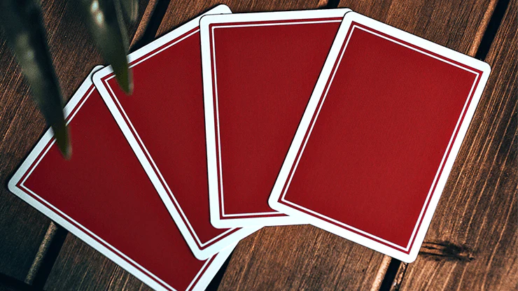 NOC Pro Burgundy Red Marked Playing Cards USPCC - Image 2