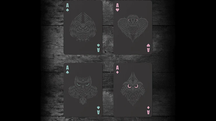 Owl Black Playing Cards HCPC - Image 3