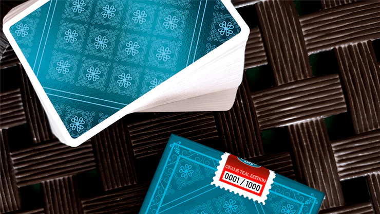 Oxalis Teal Playing Cards USPCC - Image 5