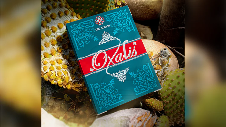 Oxalis Teal Playing Cards USPCC - Image 7