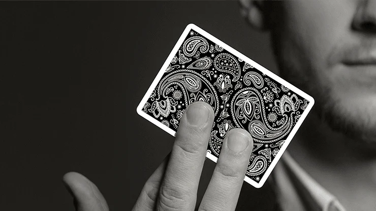 Paisley Black Marked Playing Cards USPCC - Image 5