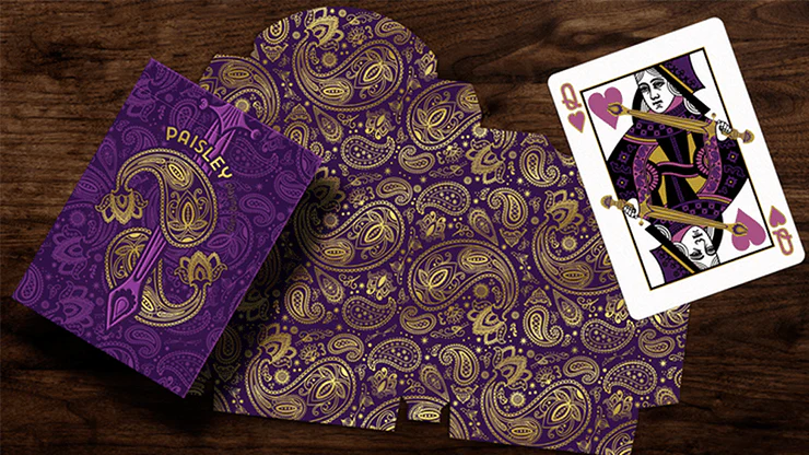 Paisley Royals Purple Collectors Playing Cards USPCC - Image 3