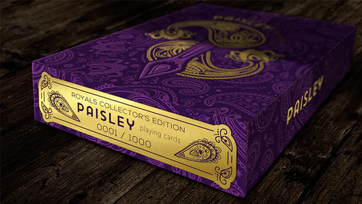 Paisley Royals Purple Collectors Playing Cards USPCC - Image 5