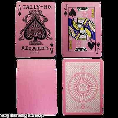 Pink Tally-Ho Reverse Circle Back Playing Cards - Image 3