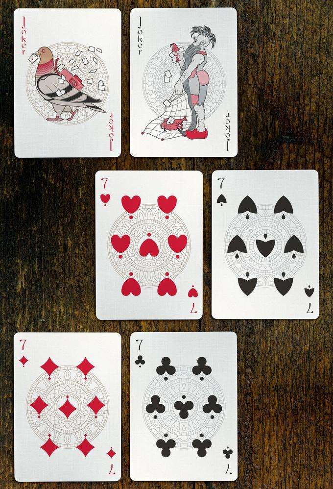 Pinocchio Vermilion Red Playing Cards USPCC - Image 2