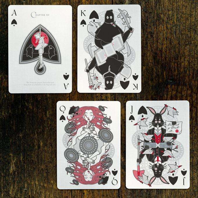 Pinocchio Vermilion Red Playing Cards USPCC - Image 3