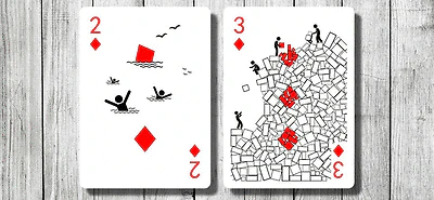 Pipmen Red Playing Cards Deck LPCC - Image 4