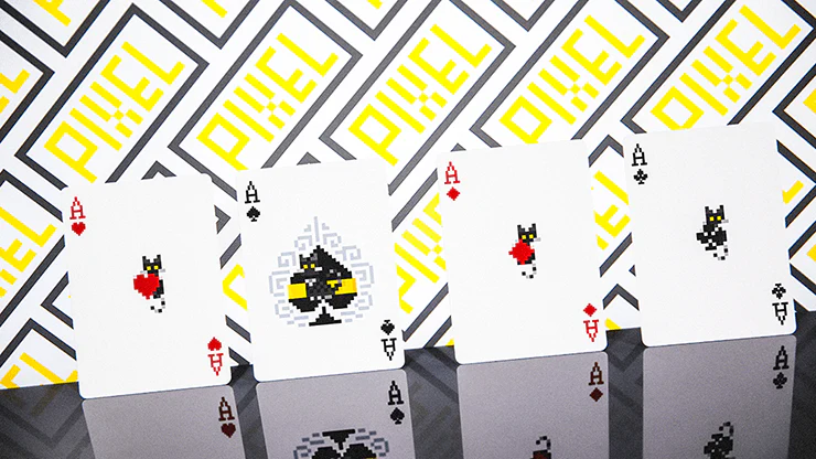 Pixel Cat Bicycle Playing Cards - Image 2