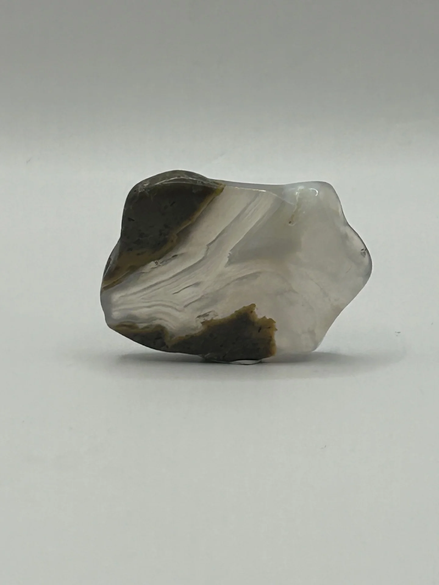 Polished Thunderegg with Agate Bands