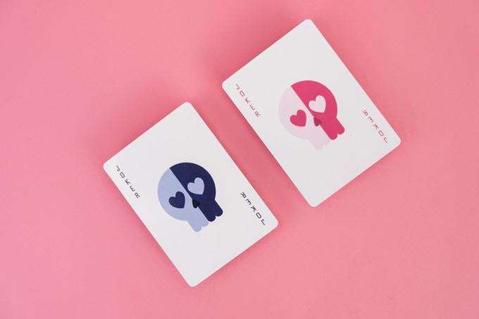 POP CAMO Pink Gilded Playing Cards USPCC - Image 2