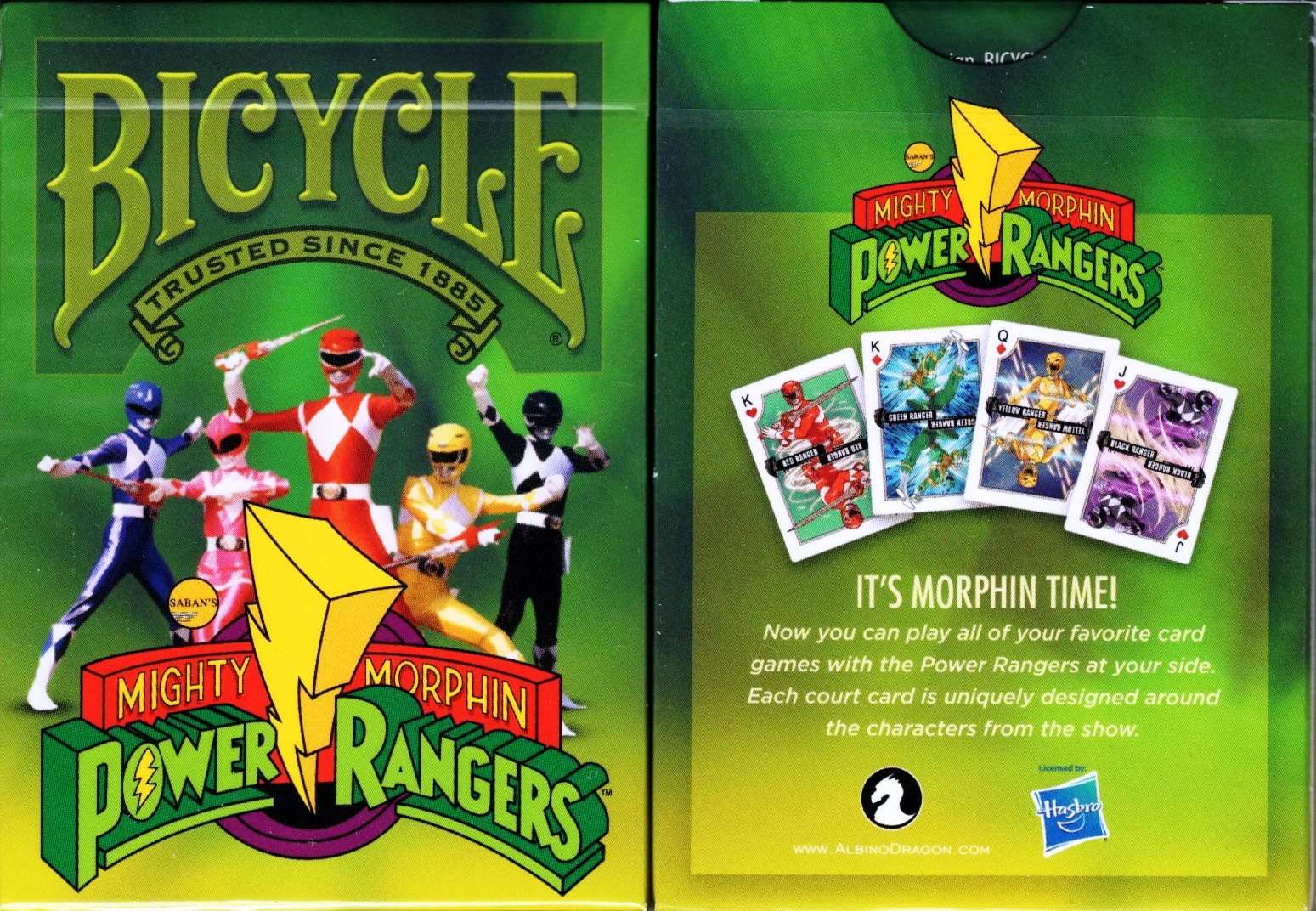 Power Rangers Bicycle Playing Cards