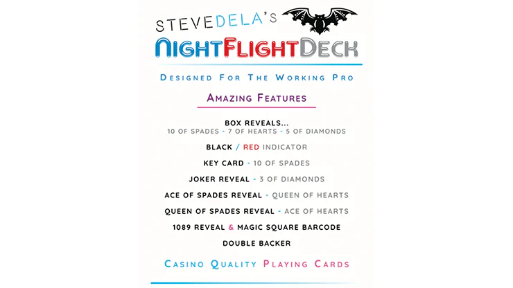 Pro Edition Night Flight Playing Cards - Perfect for Mentalists - Image 4