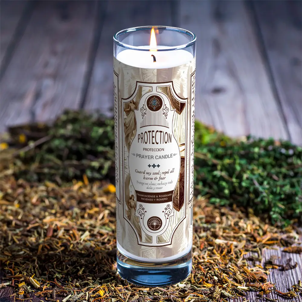 Protection Prayer Candle 8"