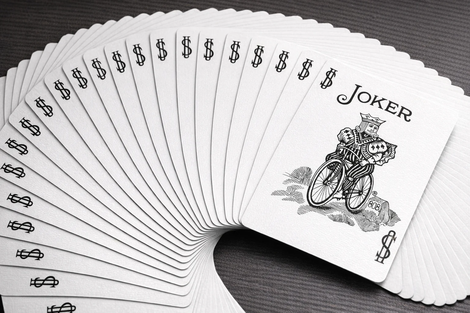 Purple One-Way Forcing Deck - Black & White Joker - Image 2