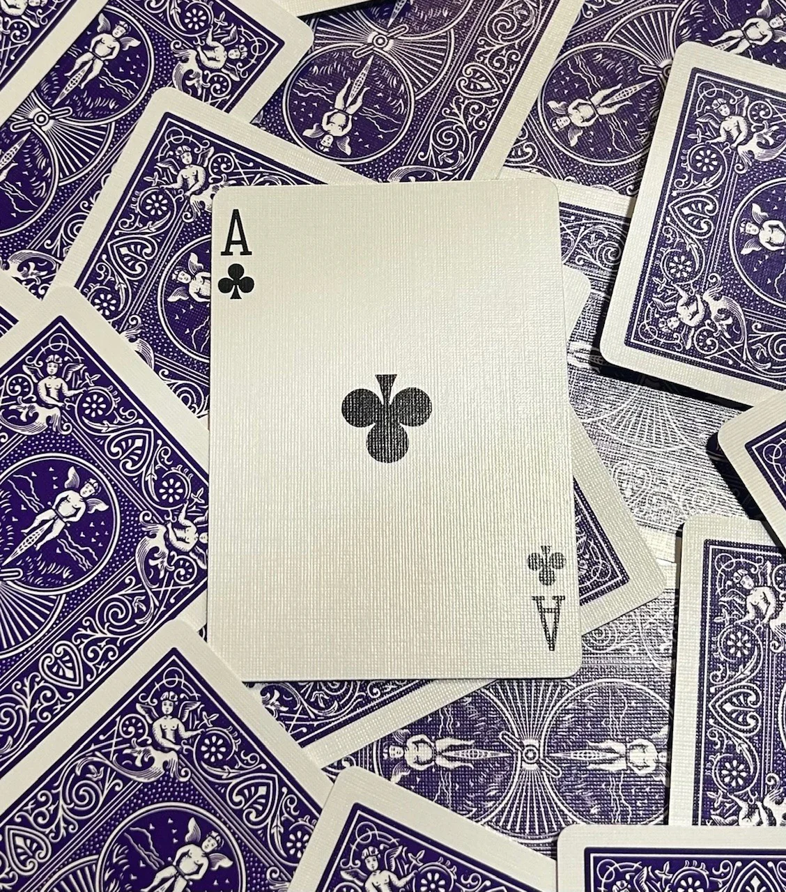 Purple One-Way Forcing Deck - Ace of Clubs