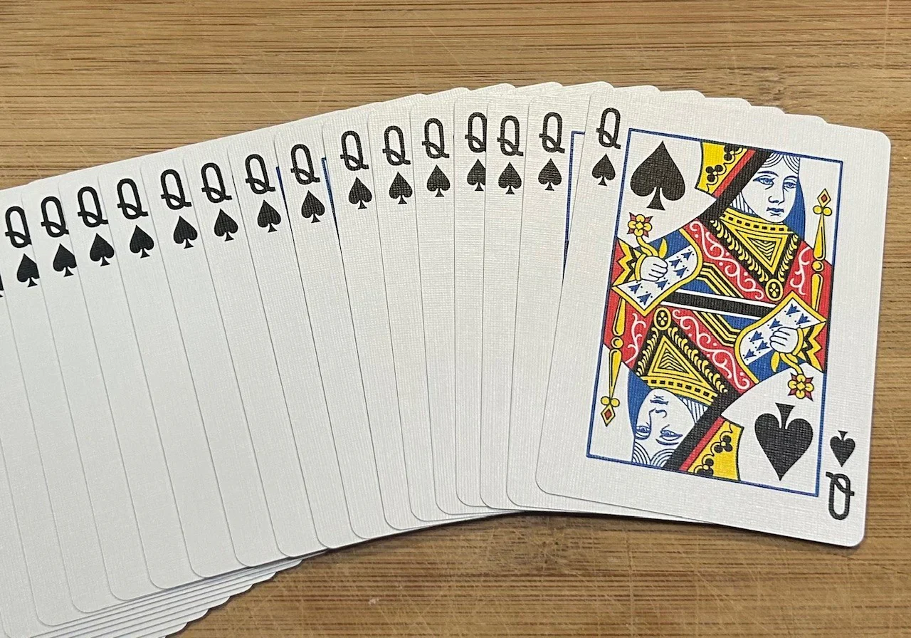 Purple One-Way Forcing Deck - Queen of Spades - Image 2