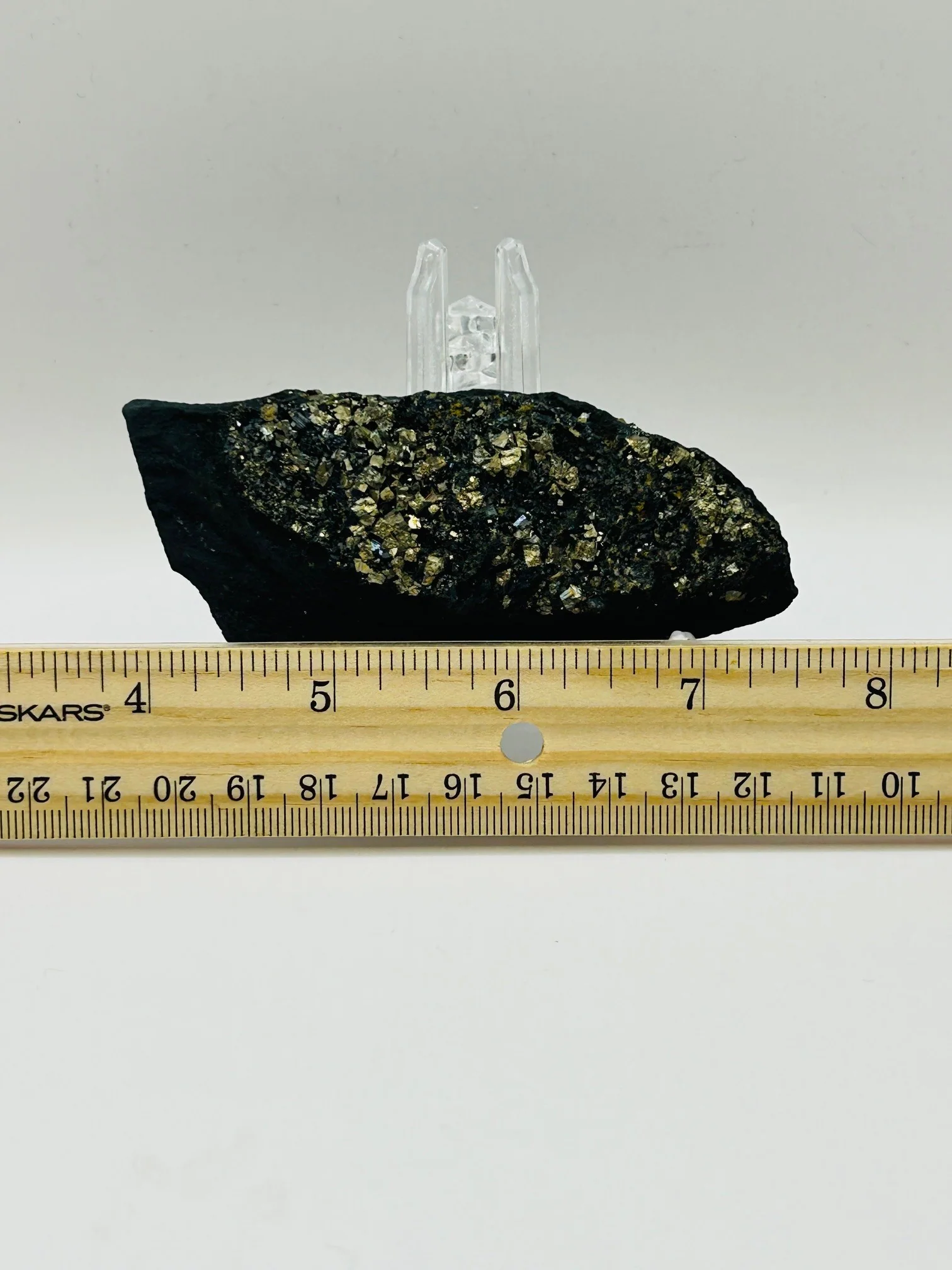 Pyrite on Shungite from Brazil - Image 3