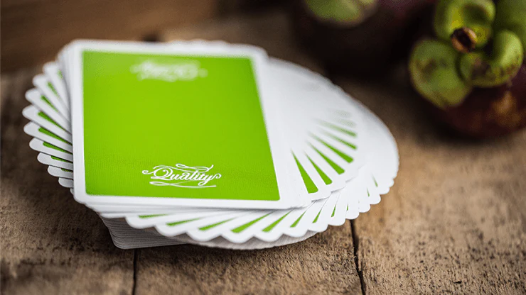 Quality Bee Lime Green Playing Cards USPCC - Image 4
