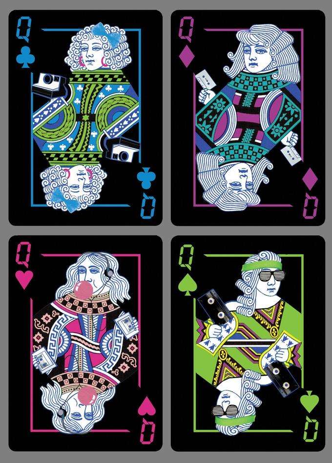 Radical 80s v2 Bicycle Playing Cards - Image 2