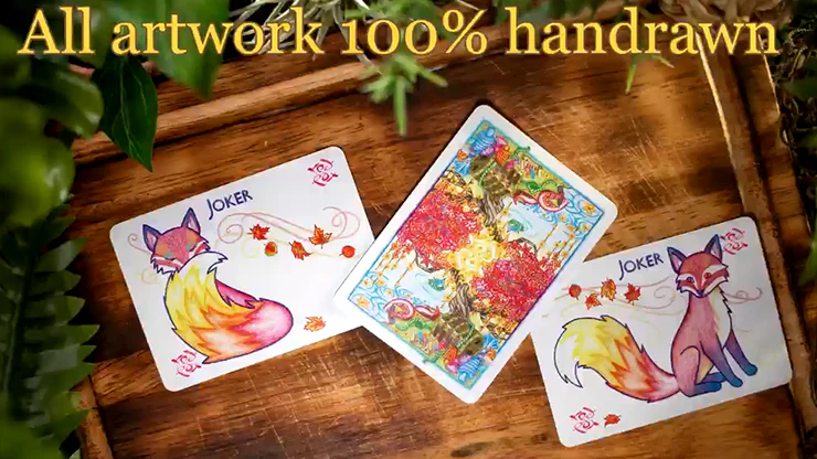 Red Fox Enchanted Puzzle Playing Cards USPCC - Image 2