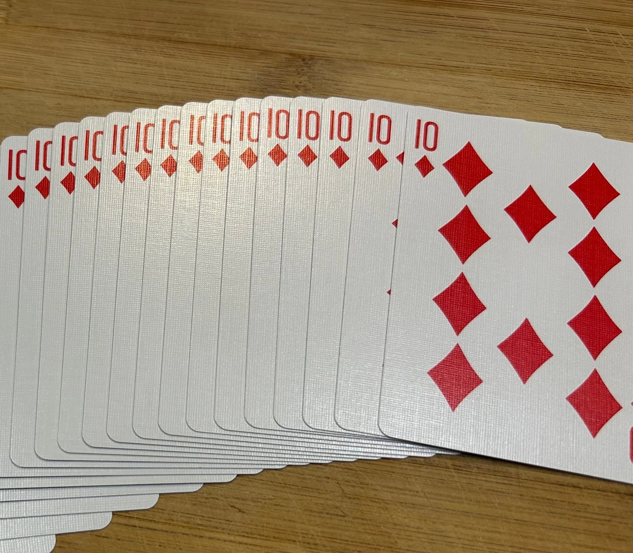 Red One-Way Forcing Deck - 10 of Diamonds - Image 2
