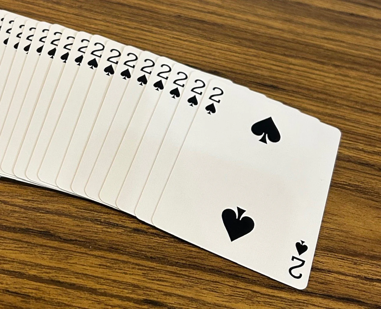 Red One-Way Forcing Deck - 2 of Spades - Image 2