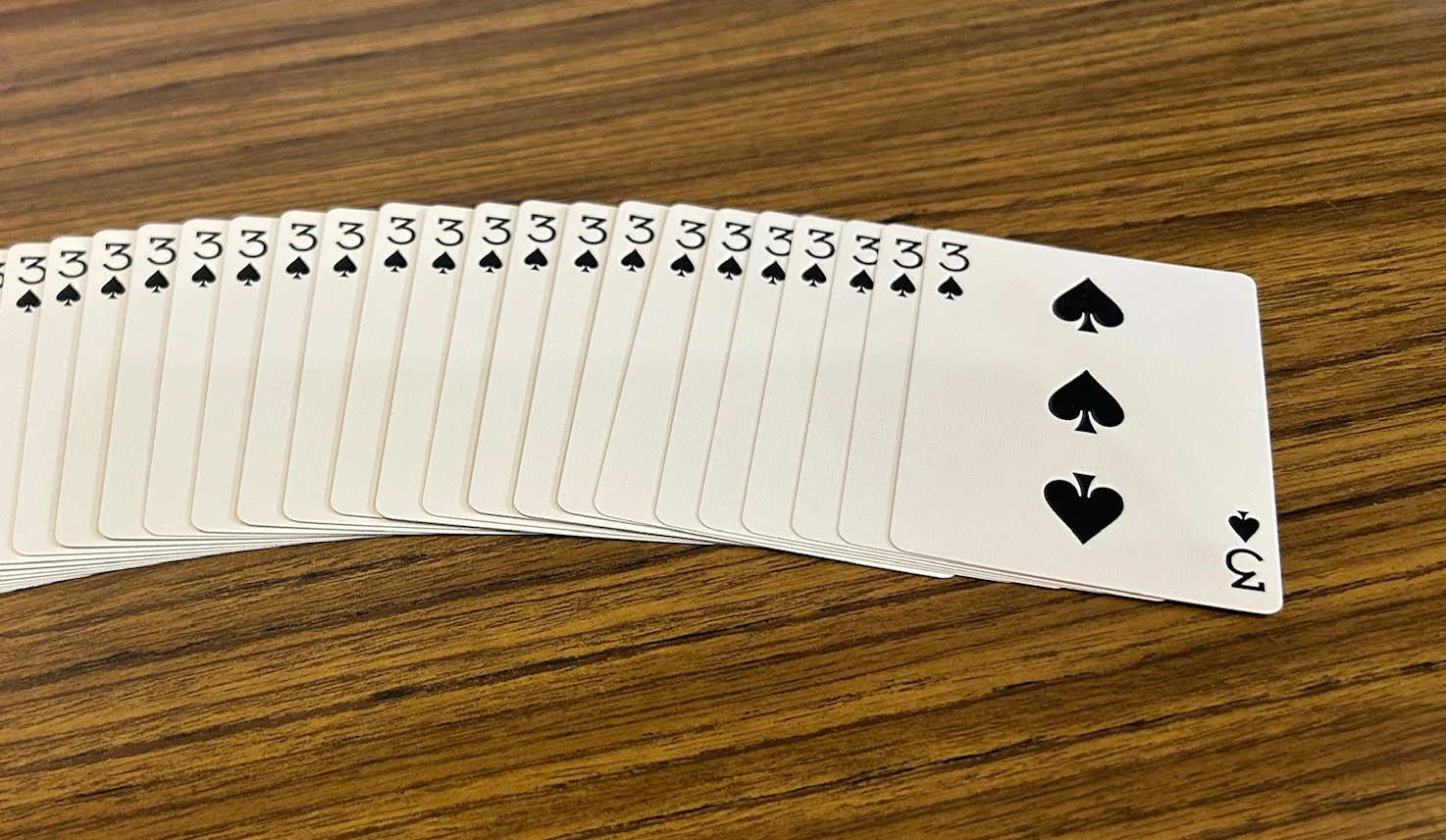 Red One-Way Forcing Deck - 3 of Spades - Image 2