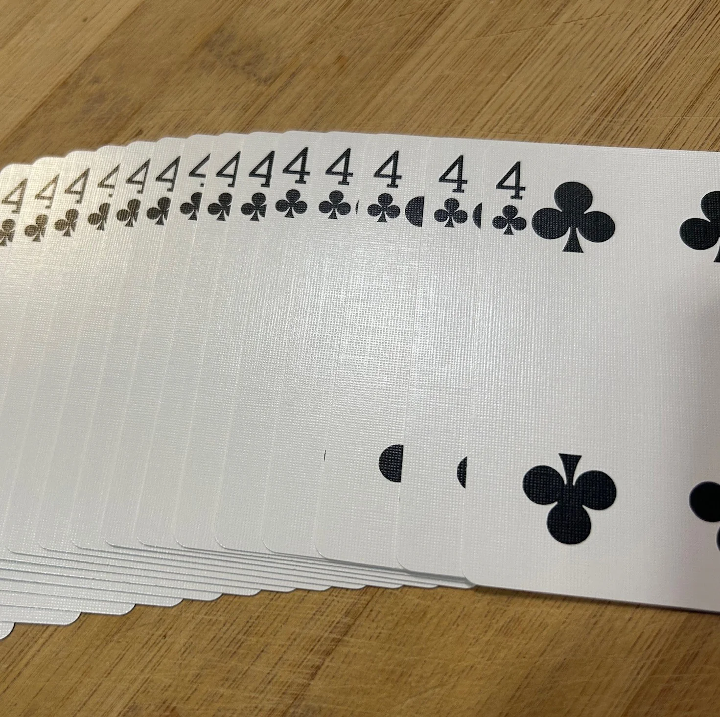 Red One-Way Forcing Deck - 4 of Clubs - Image 2