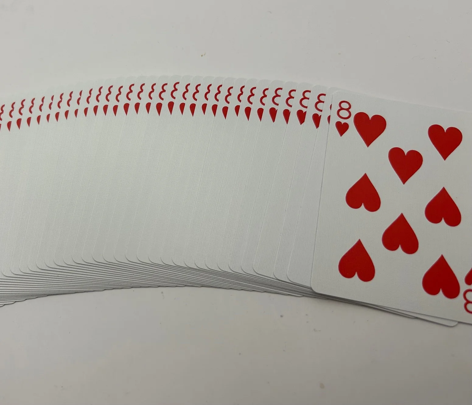 Red One-Way Forcing Deck - 8 of Hearts - Image 2