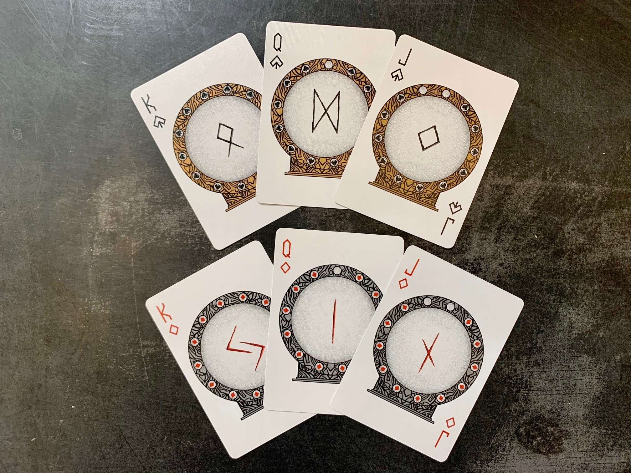 Runes Gilded Bicycle Playing Cards - Image 6