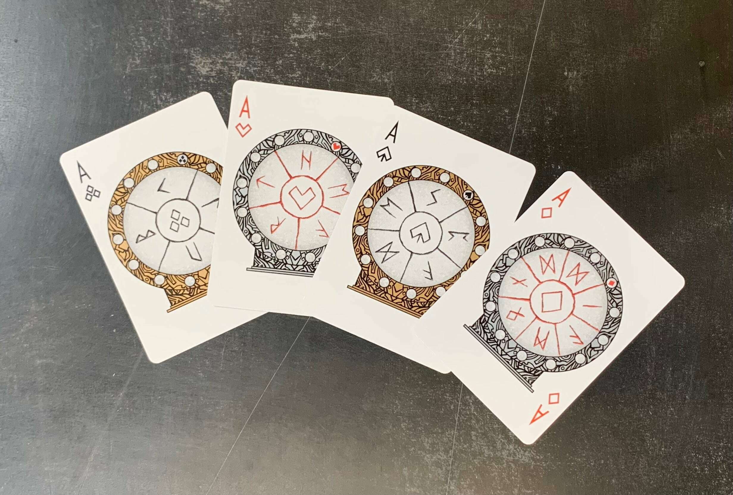 Runes v2 Stripper Bicycle Playing Cards - Image 6