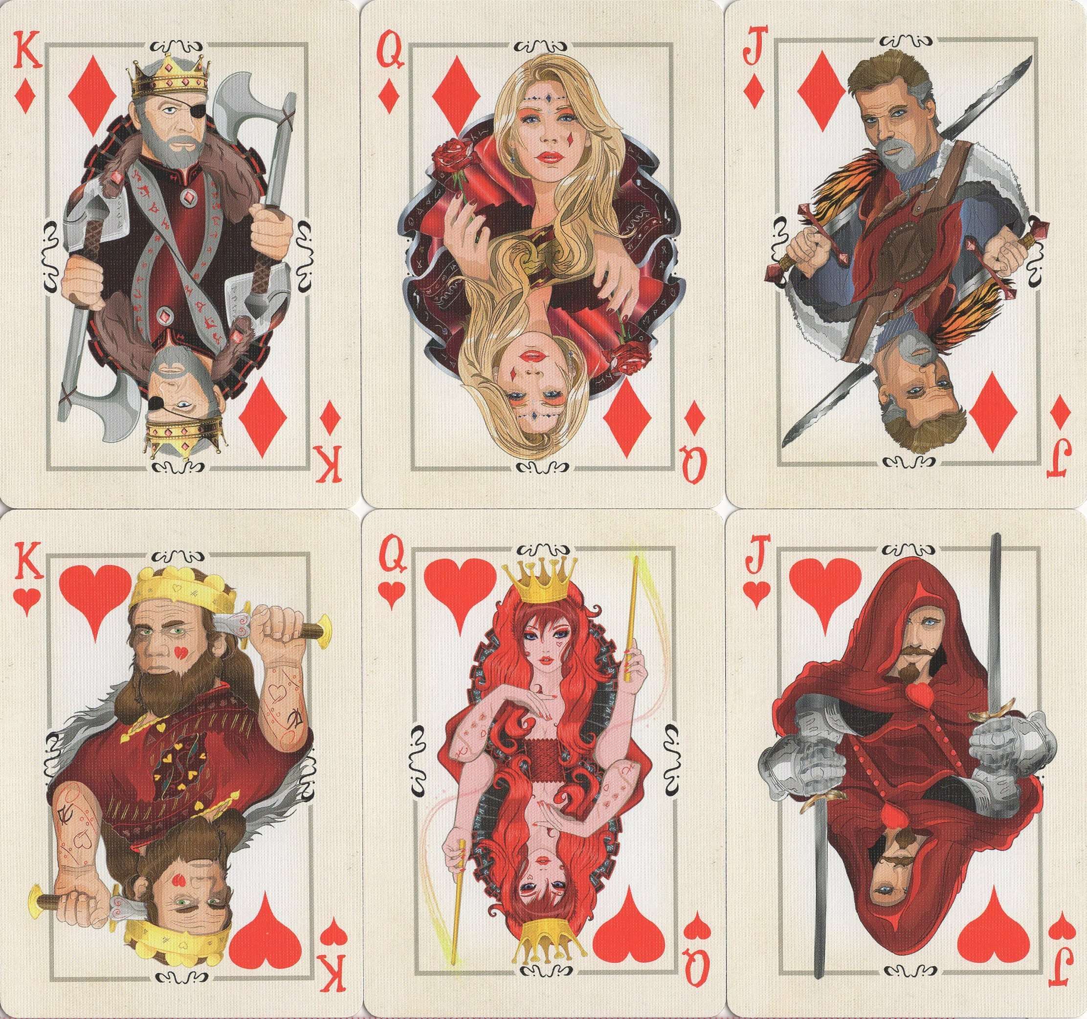 Runic Royalty Bicycle Playing Cards - Image 3