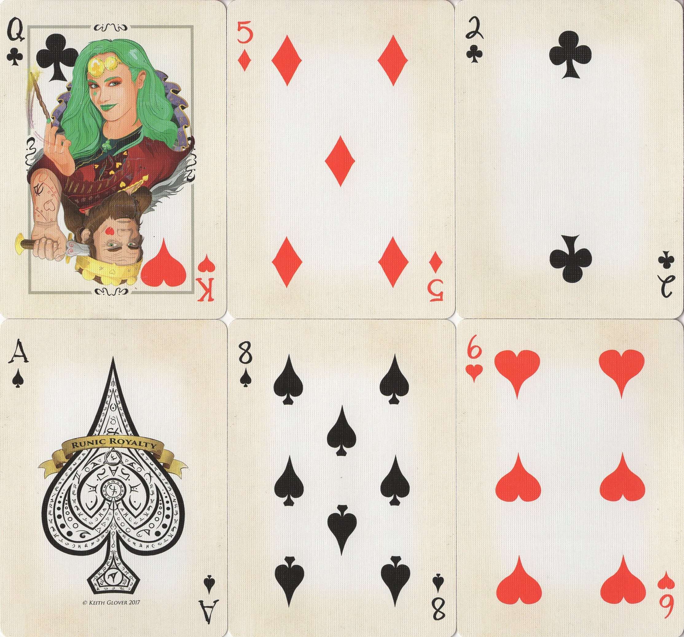Runic Royalty Bicycle Playing Cards - Image 4