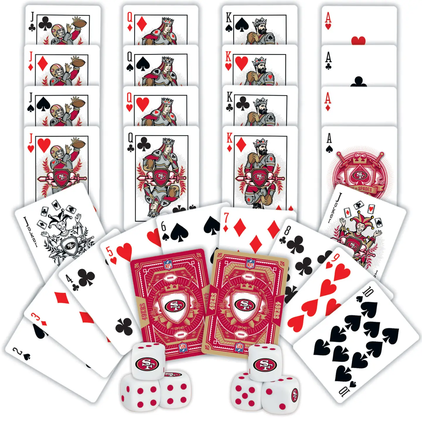 San Francisco 49ers - 2-Pack Playing Cards & Dice Set by Masterpieces - Image 3