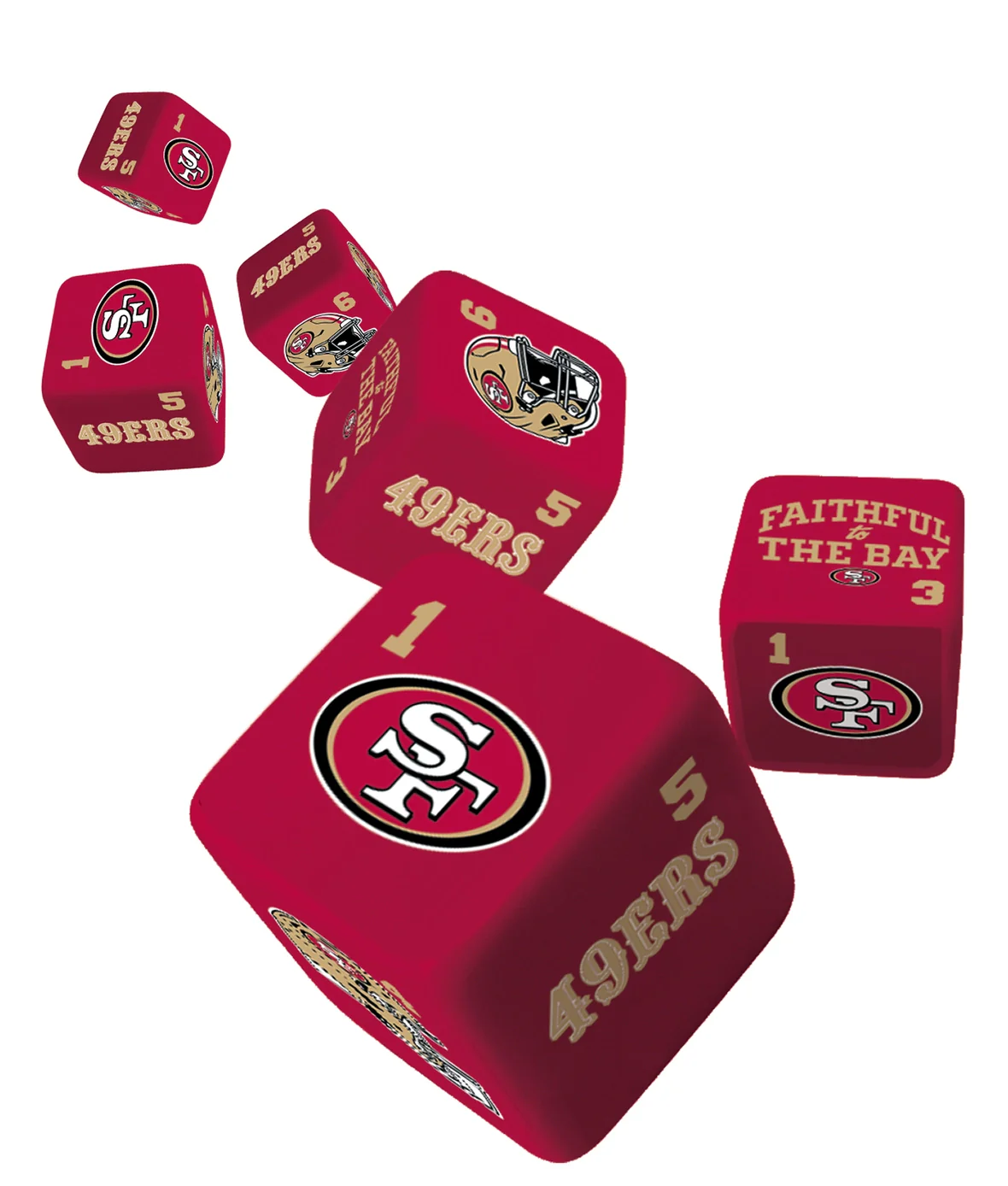 San Francisco 49ers Dice Set by Masterpieces - Image 2