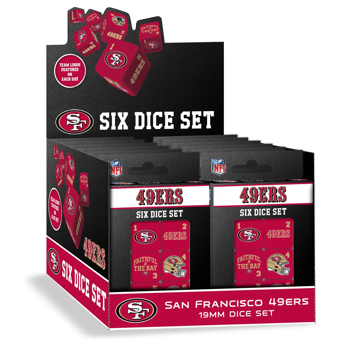 San Francisco 49ers Dice Set by Masterpieces - Image 3