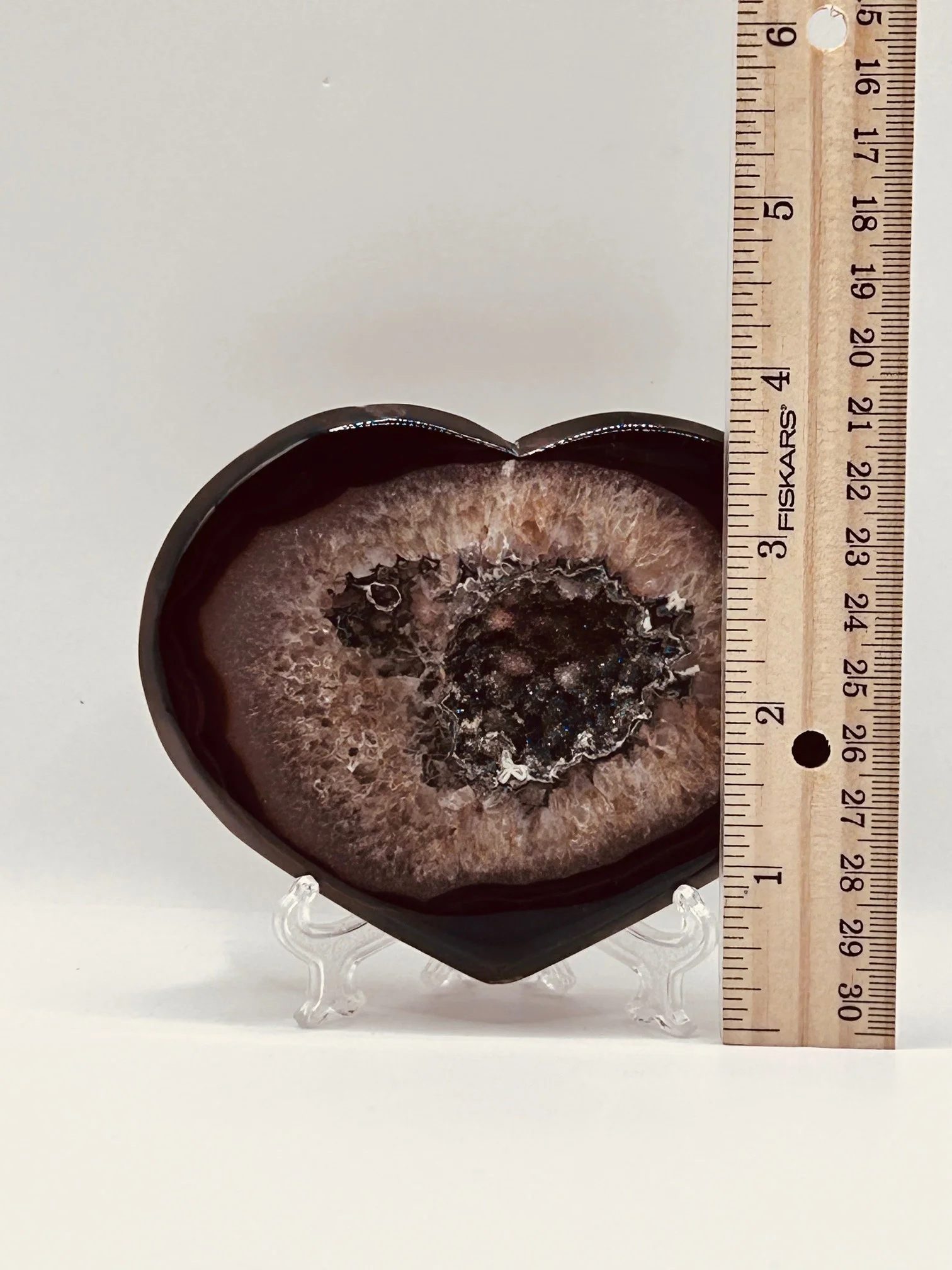 Sardonyx Heart w/Stand - Image 4