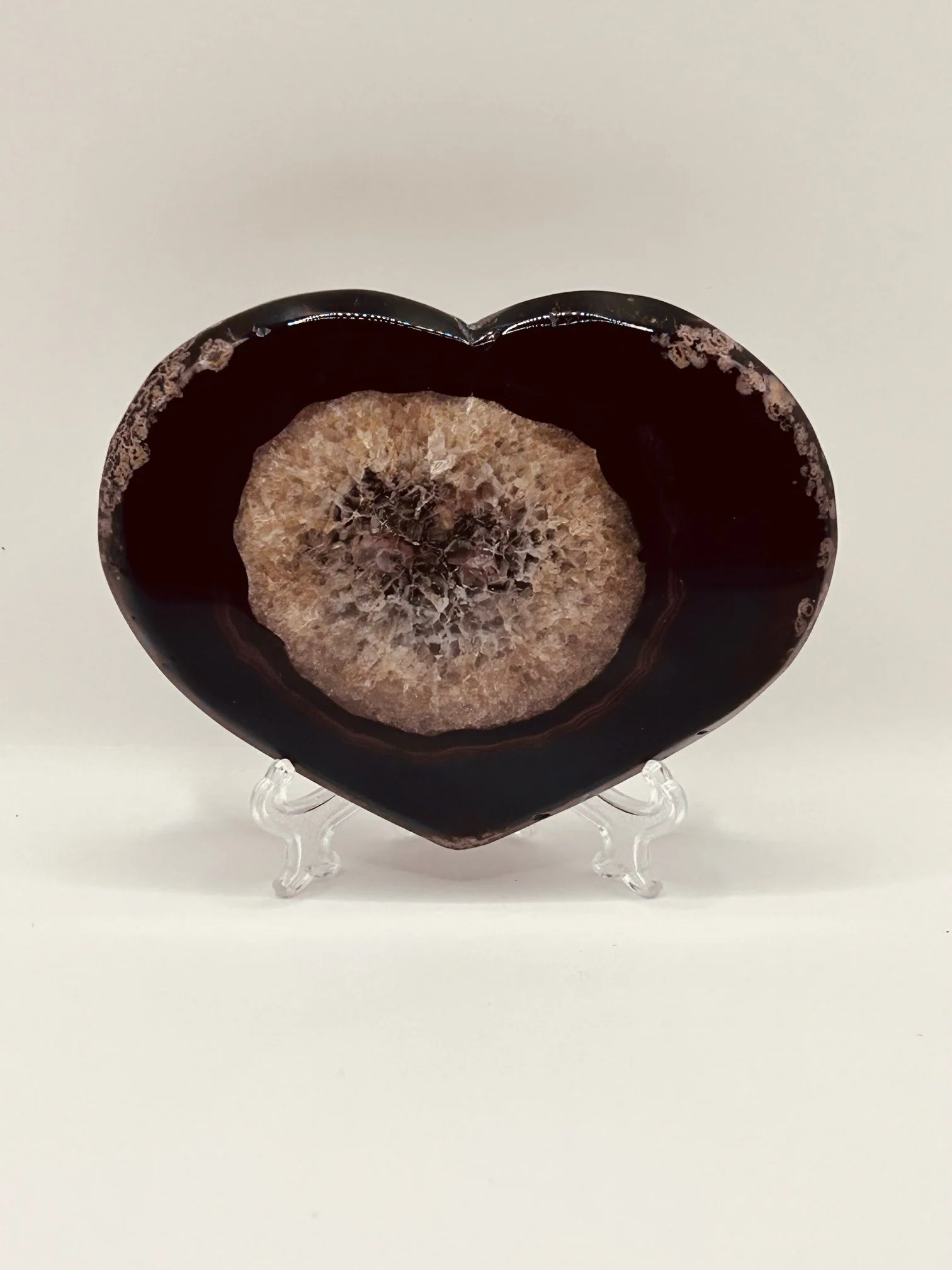Sardonyx Heart w/Stand - Image 5