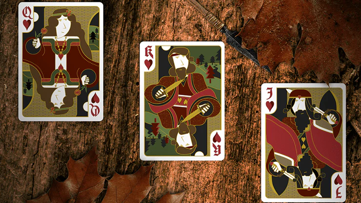 Secret Tale of Robin Hood Black Owl Playing Cards WJPC - Image 3