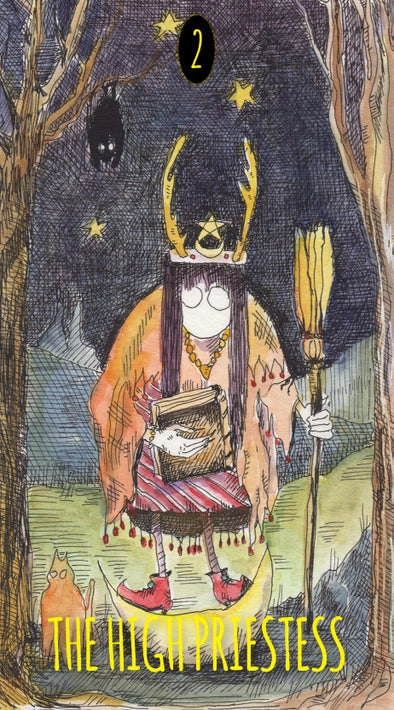 Shadowland Tarot Kit - Deck & Book Red Feather - Image 2